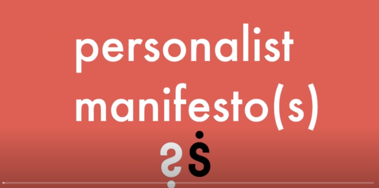 Personalist Manifestos